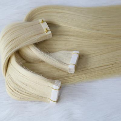 China 100% Virgin Human Hair Tape In Hair Extensions Wholesale, Double Drawn Skin Tape Weft Hair, Invisible PU Tape-in ​​Hair Extensions for sale