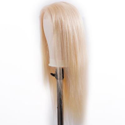 China Wholesale Swiss Lace Wigs Human Hair Lace Front,Blonde Virgin Human Hair Lace Frontal Wig,613# Hd Straight Lace Closure Headband Wig for sale