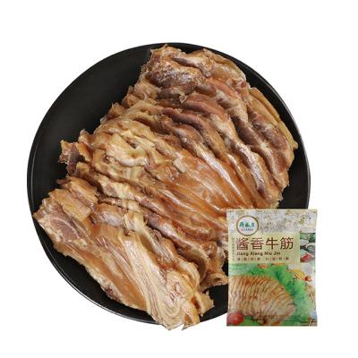 China Natural Wholesale Cooked Beef and Beef Sauce Halal Flavored Beef Tendon Beef Snacks and Grass Fed for sale