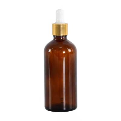 China Personal Care 15ml 20ml 30ml 50ml Brown Boston Essential Oil Glass Bottle With Dropper Cap for sale