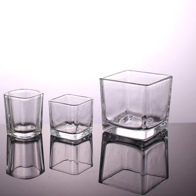 China Newest Eco - Friendly Transparent Jars For Decorative Candle Container Candle Glass Cup for sale