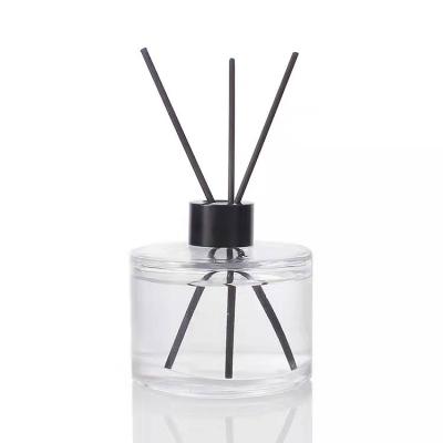 China Eco-friendly Recyclable Hot Sales 50ml 150ml 210ml 500ml Round Round Aromatherapy Transparent Perfume Diffuser Empty Glass Bottle for sale