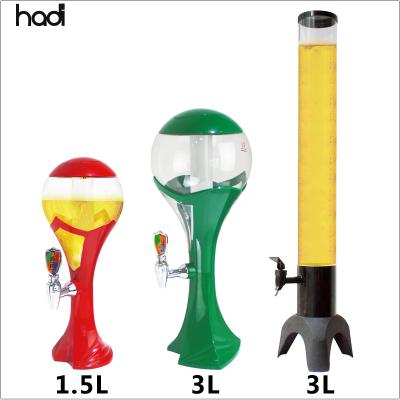 China Wholesale modern cheap china beer dispenser mobile tower 3L mobile cooler tabletop beer dispenser for bar for sale