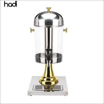 China Wholesale Cheap Price Restaurant Buffet 1 Tank Luxury Gold Glazed Juice Beverage Dispenser Stock Stock Drink Beverage With Low MOQ for sale