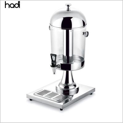 China Wholesale commercial single jar fruit juice dispenser hadi buffet stainless steel acrylic drink 8 gallon beverage dispenser for sale