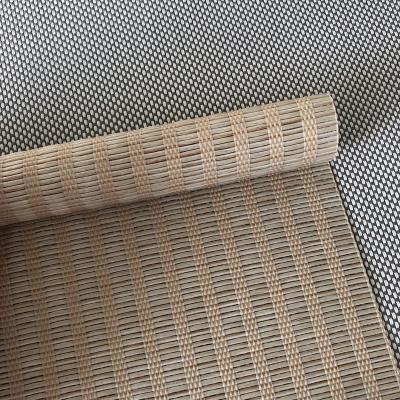 China Blackout Ready made Roller Window Blind Fabrics In Straw Curtains for sale