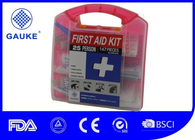 China Square Shape General OSHA ANSI First Aid Kit Fast Aid Box For Adults for sale