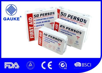 China Various Size First Aid Responder Kit , First Aid Metal Box For Workers Silk Printing Logo for sale