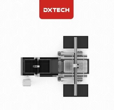 China DXTECH High Precision 1000w CNC Stainless Steel Sheet Loading And Unloading Aluminum Water Cooled Fiber Laser Cutting Machine for sale