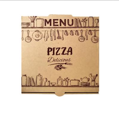 China Recyclable Kraft Paper Corrugated Pizza Boxes Cardboard Boxes Takeaway Containers Gift Boxes Are Used For Pizza Cookies for sale