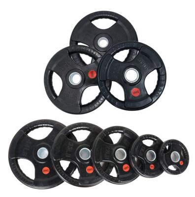 China Wholesale Durable Fitness Gym Rubber Coated 10 Kg Barbell Dumbbell Plates Weight Plates For Cable Machine for sale