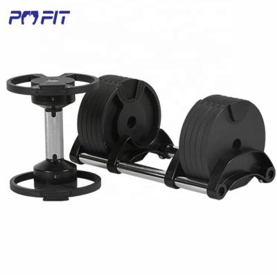 China Adjustable weight 20kg 32kg adjustable dumbbel set selectorize spinlock dumbbell workout weight dumbbells for sale