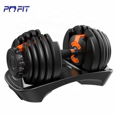 China Unified Weight Workout Weightlifting 90lb Dumbbell Flexible Adjustable Pesa Universal Dumbbell for sale