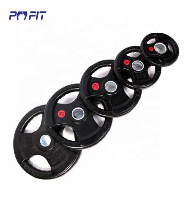 China Eco - Friendly Rubber Cover Cast Iron Dumbbell Barbell Plate Weighs Discs 28mm 30mm Weight Plates for sale