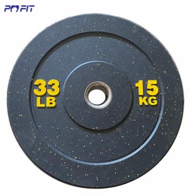 China Durable Eco-friendly Rubber Anti-Fall Pounds Weight Plate Eco-friendly 100 Pound Weight Change Bumper Plate for sale