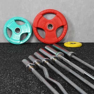 China Durable barbell bodybuilding weightlifting barbell pesas 15kg 20kg olimpic barbell for sale