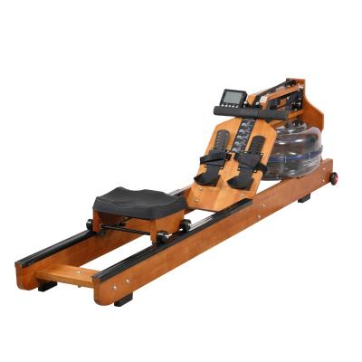 China Universal water rowing machine wooden equipment exercise fitness gym wodny rowing machine for fitness center for sale