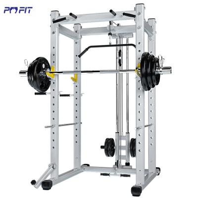 China Portable Small Blacksmith Machine Amplifier Stretches Gym Cage Cable Crossover Power Rack with Lat Film Advancement for sale