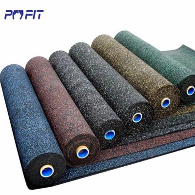 China Non-Toxic Fitness 15mm EPDM Gym Mat Heavy Duty Gym Mat Commercial Rubber Flooring Rolls for sale