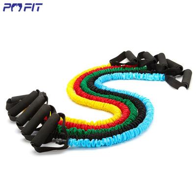 China Durable Gym Band Accessories Theraband Resistance Bands Custom Crossfit Elastic Pull Rope for sale