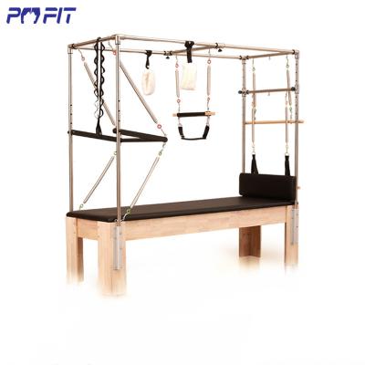 China Comfortable Folding Reformer 2 Pilates Reformer Cadillac Reformer Portable Wooden Allegro Equipment for sale