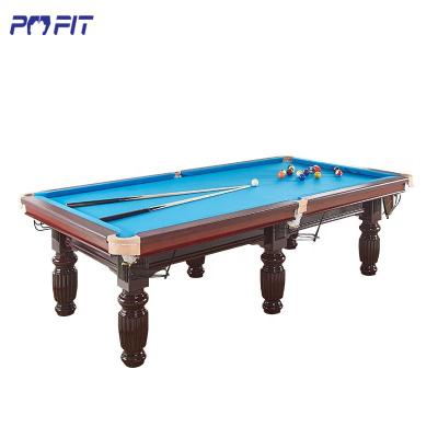 China 100% real leather hot sale entertainment pool table 8 foot pool table 9ft brunswick cheapest billiard table for sale