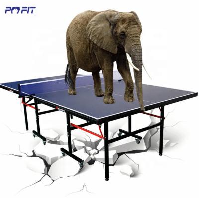 China Indoor Entertainment Environment Friendly Folding Ping Pong Table Training 25mm Aluminum Ping Pong Wide for sale