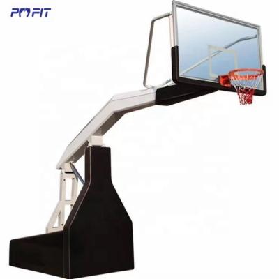 China FIBA Size Adjustable Standard Height Adjustable Basketball Hoop Outdoor Indoor Hydraulic Portable Stand for sale