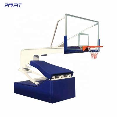 China Adjustable Professional Hydraulic Indoor Outdoor Basketball Ring Stand Height Adjustable Basketball Hoop System for sale