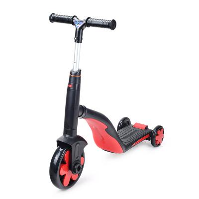 China Cheap Child Design Kids New Flexible Plastic 3 In 1 Scooter With Reversible Seat Height Adjustable Kids Kick Scooter for sale