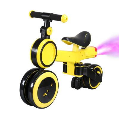 China Child China Manufacturer Cheap 2 in 1 for Kids Spray Smoke Bubble Design LED Light Tricycle Kick Kick Kids Scooter for sale