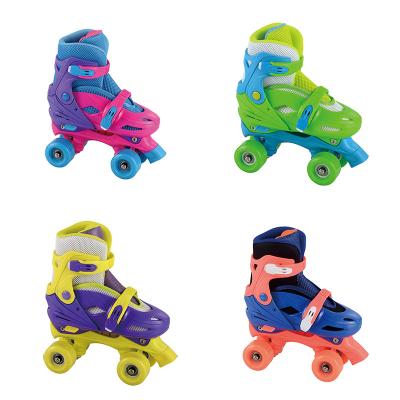 China 2021 New Product Safe MESH For Girl Kids Sporting Roller Skates Cute Kids Colorful 4 Pink Durable Adjustable Popular Big Wheels for sale