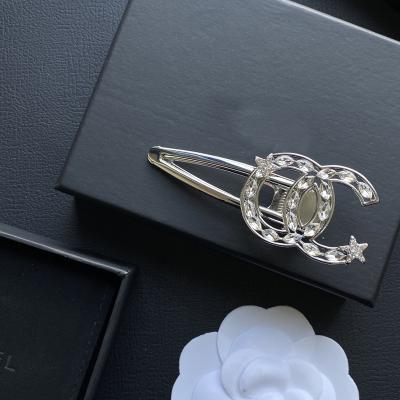 China Fashion luxury jewelry fancy accessories letter shape rhinestone designer hair pin for women girls for sale