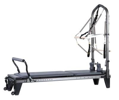 China Elina Pilates Reformer Aluminum Reformer with Half Trapeze Suit Footbar Pilates Studio Machine Yoga Fitness 229*58.5*38.5cm for sale