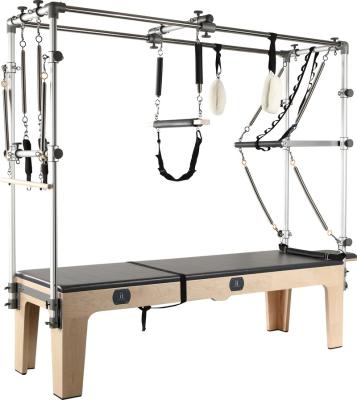 China Full Trapeze Pilates Cadillac Pilates Studio Canadian Maple Machine Solid Wood Commercial Gym Yoga Center Equipment 217*68.5*64cm for sale