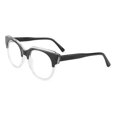 China YC 2022 Private Designer Hinge Optical Frames Eyeglasses Eyewear Colorful Acetate Eye Glasses for sale