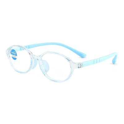 China YC 2022 fashion kids blue light blocking glasses TR90 anti blue light glasses transparent children eyewear for sale