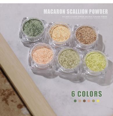 China DIY Nail Art Macaron Personal White Onion Powder Acrylic Powder 6colors Set Natural and Organic Sellers for sale