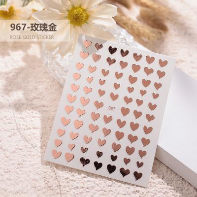 China Classic Valentine's Day Beauty Nail Stickers 2D Nail Art Accessories Fashion False Nails Manicure for sale