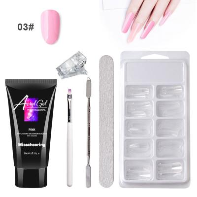 China Nail Art Beauty Manufacture Quick Building UV Gel Nail Polish Set 30ml Multicolor Optional for sale