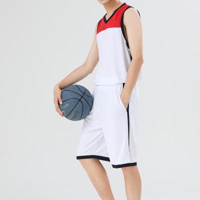 China Antibacterial Basketball Shirt Quick Dry Basketball Uniform Sets Professional Breathable Basketball Tank Top Clothes for sale