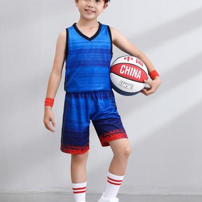 China Hot Sale Basketball Antibacterial Basketball Uniform Summer Polyester Customized Sports Tank Top Basketball Clothes for sale