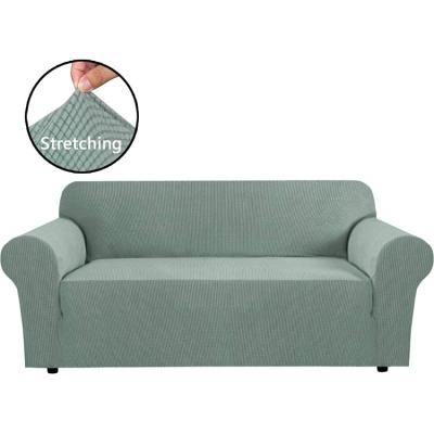 China Niblet Wholesale Jacquard Spandex Stretch Polyester Solid Soft Elastic Stretch Sofa Cover Slipcover for sale