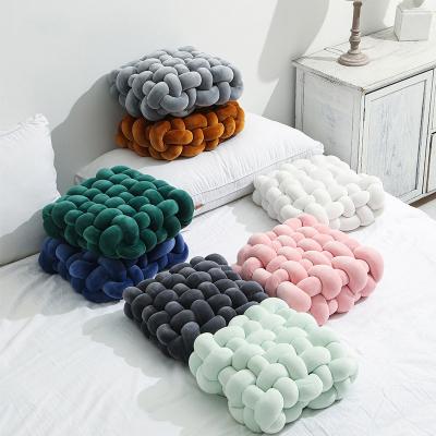 China Sustainable Wholesale Knot Pillow Cushions Home Decor, Knot Pillow Square, Knot Tile for sale