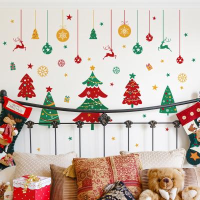 China Wholesale PVC Good Quality Christmas Wall Sticker Christmas Decor for sale