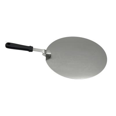 China Durable Stainless Steel Kitchen Pizza Transfer Skin Shovel With Handle Foldable Oven Accessories Pizza Transfer Shovel for sale