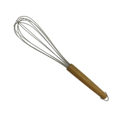 China 2023 Sustainable Instrument New Arrival Cake Mixer Kitchen And Wooden Handle Table Beater for sale