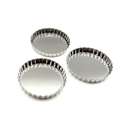 China Sustainable Non-stick Cake Mold Baking Aluminum Alloy Round Removable Bottom Cake Mold for sale