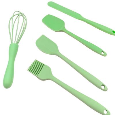 China Viable hot selling 5pieces silicone kitchen utensils set, silicone cookware for sale