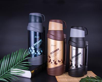 China High Quality 1300ml Food Grade Wall Stainless Steel Vacuum Thermos Flask Travel PORTABLE High Quality Double Pot With Handle for sale